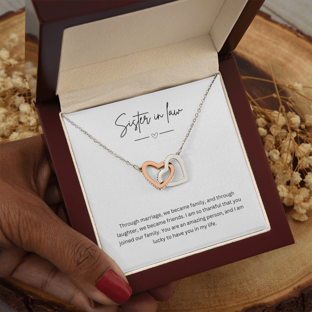 Gift For Sister-In-Law - Beautiful Silver Necklace - Personalised Message Card