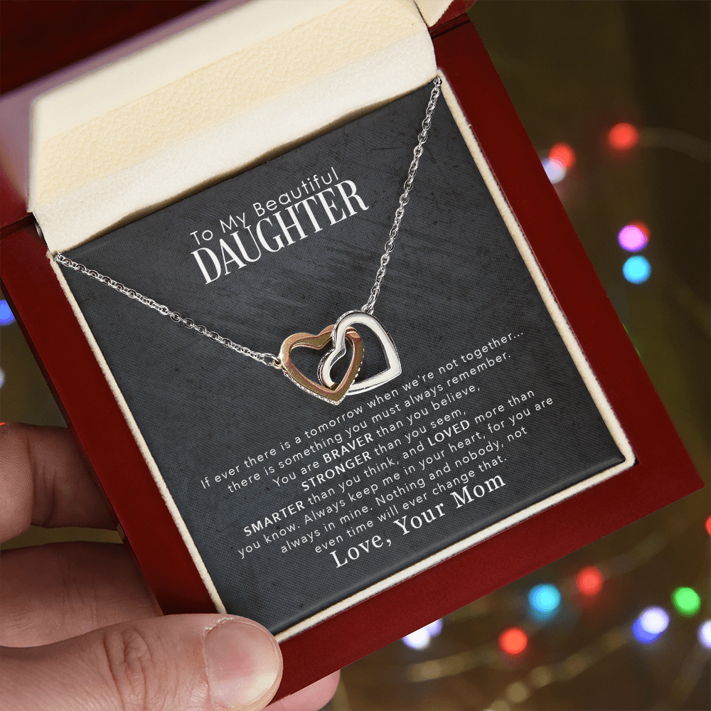 To My Beautiful Daughter - Jewelry Necklace Gift From Mom