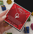 Happy Mothers Day - Choice Of Silver Necklace with Custom Message Card in Beautiful Box - Gift From Son, Daughter - Jewellery Gift For Mum