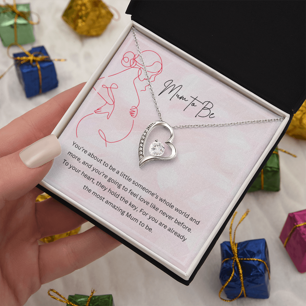 Mum to Be - Necklace Gift for New Mother Personalised Message Card