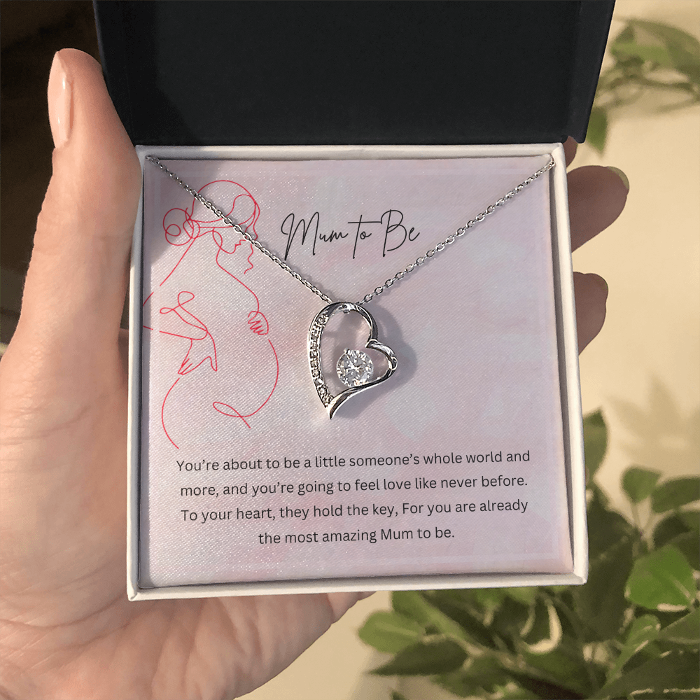 Mum to Be - Necklace Gift for New Mother Personalised Message Card