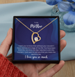 To My Mother - Sterling Silver Necklace Personalised Gift With A Custom Message Card - Gift from Son / Daughter For Mum