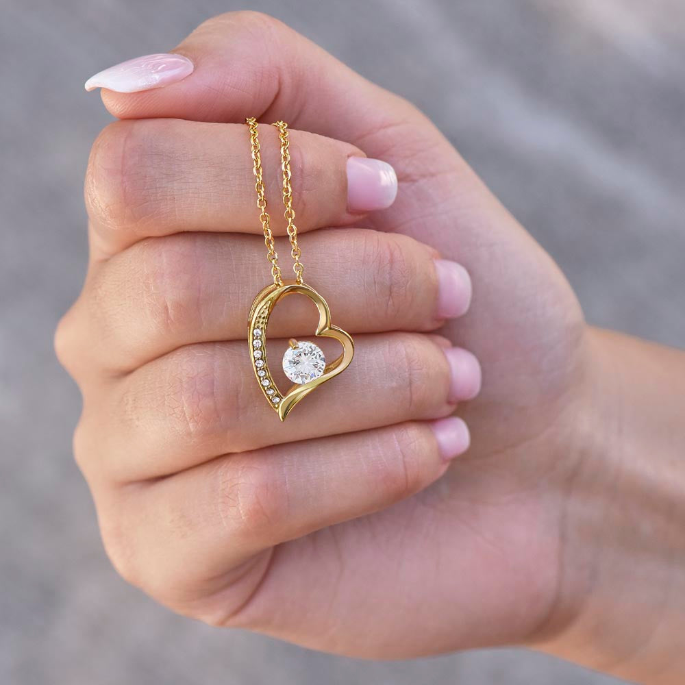 Mother & Daughters Heart Necklace Mother's Day Gift