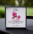 To My Mother - Sterling Silver Necklace With Personalised Custom Message Card - Gift from Son / Daughter